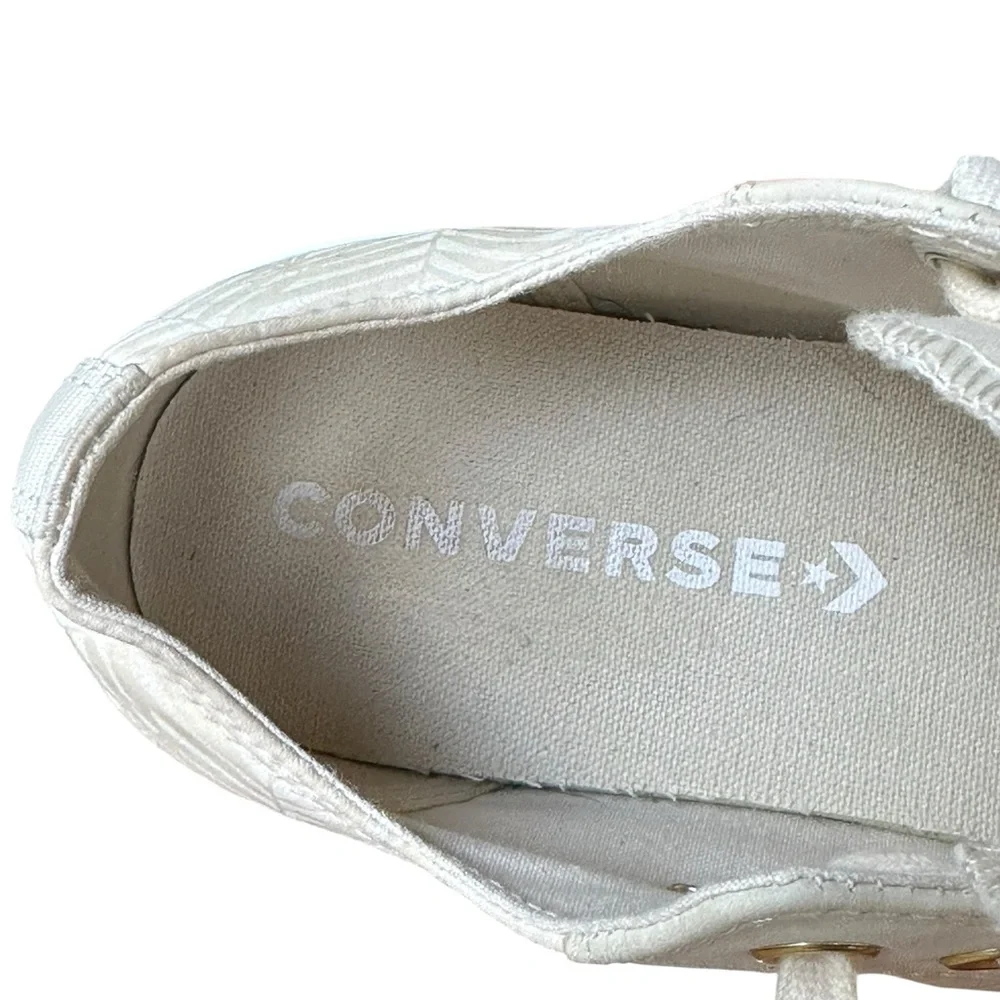 Converse Chuck Taylor All Star Summer Palm Low Top Sneakers Sz 8.5 Pale Yellow